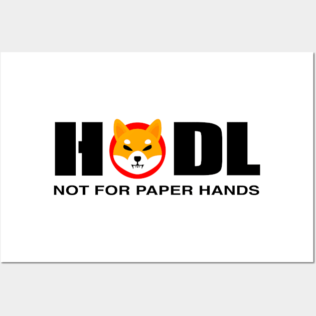 HODL Shiba Inu To The Moon Funny Shiba Inu Wall Art by BrightGift